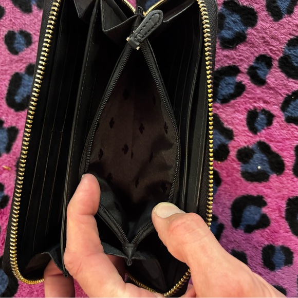 Kate Spade Shimmy Glitter Large Continental Wallet – Black (Discontinued) - Picture 9 of 9